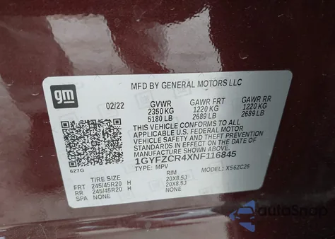 2022 Cadillac Xt4 Fwd Premium Luxury from USA, damaged, VIN 1GYFZCR4XNF116845